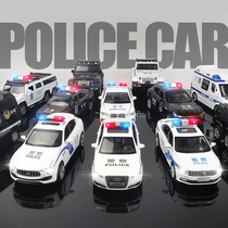 110 police car toy car Children 120 ambulance toy car model boy simulation alloy fire truck set