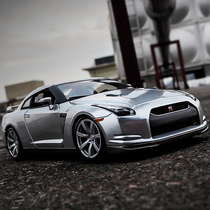 1:18 2009 GT-R car model simulation alloy ornaments Road God of War adult collection toy car