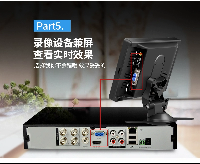 Màn hình 10 inch HD 7 inch Màn hình LCD hdmi Màn hình xe hơi cầm tay TV mini TV nhỏ - TV