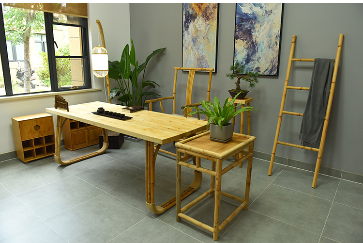 Mới Trung Quốc bàn trà gỗ rắn kết hợp phòng trà B & B tre nội thất Bàn trà Zen hiện đại đơn giản bàn trà tre - Bàn trà mẫu bàn sofa đẹp