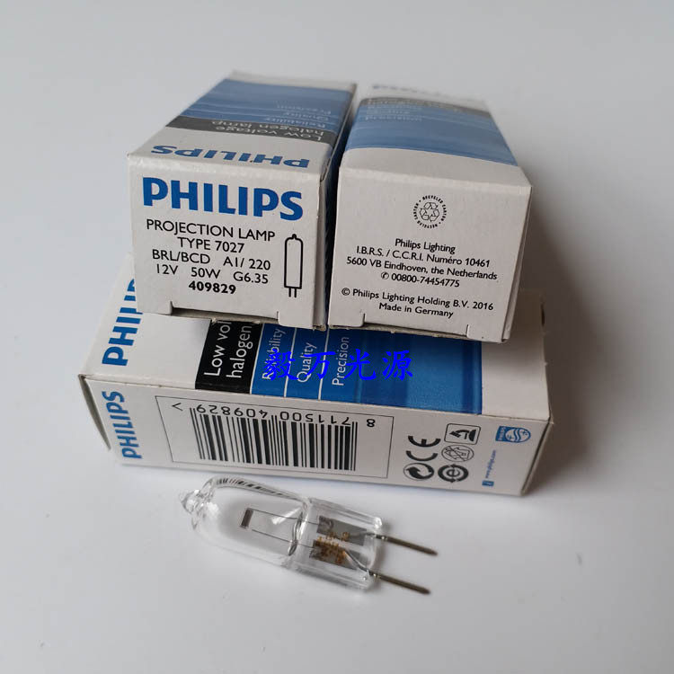 Philips 7027 12V50W A1 220 G6 35409829 Microscope Rift Light Bulb