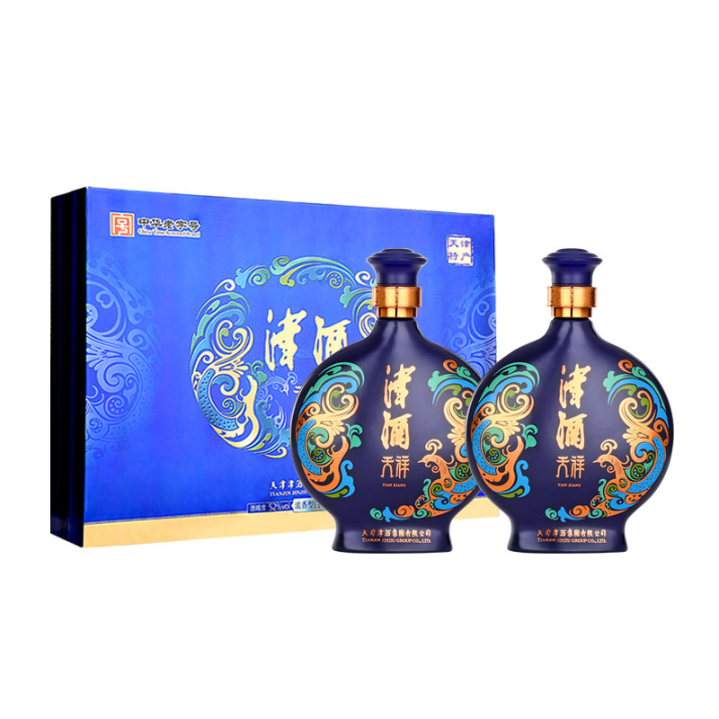 天津津酒天祥52度500mL*2 浓香型白酒祥凤系列礼盒装送礼长辈评价- 淘宝网