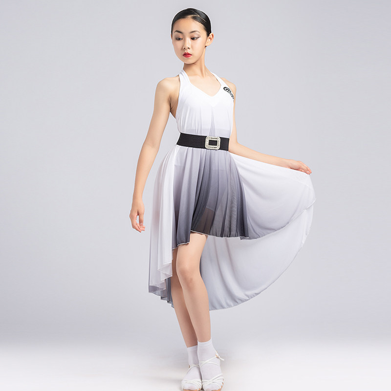 Song Liberia Latin dance dress girl Summer sleeveless back foreign dress Children Latin dance rehearsal for performance G3321