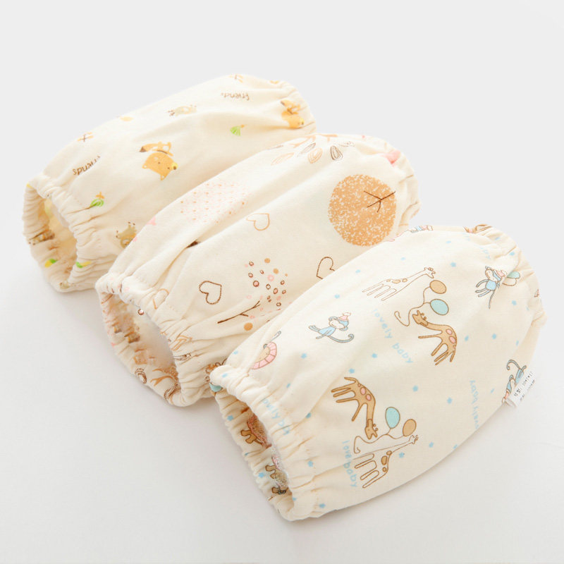 Baby sleeves cotton 0-1 year old baby child sleeves Infant children 3 cotton sleeves sleeve head can bite three