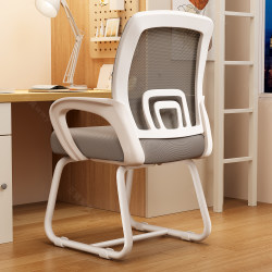 Computer Chair For Home Plaid Sedentary Office Chair Dormitory Desk Stool Backrest Chair Ergonomic Meeting Room Chair