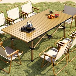 Outdoor Portable Folding Table Dining Table Camping Table and Chair Camping Egg Roll Table Rectangular Night Market Stall Special Table
