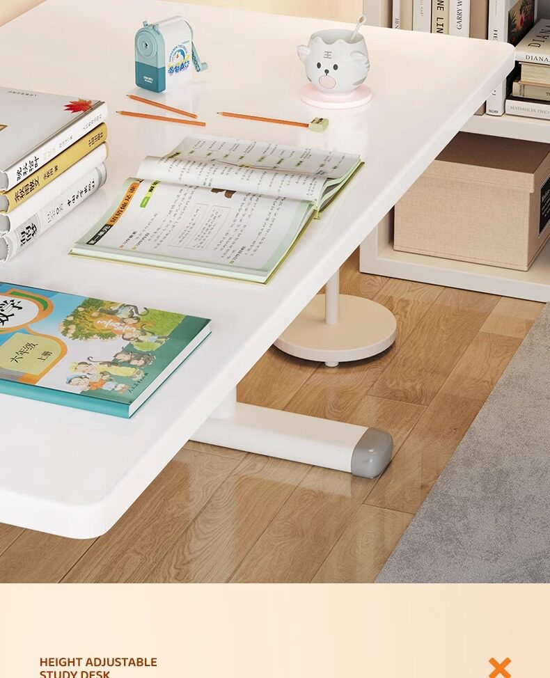 Детская парта 儿童书桌可升降学习桌家用课桌小学生写字桌子简约办公电脑大白桌