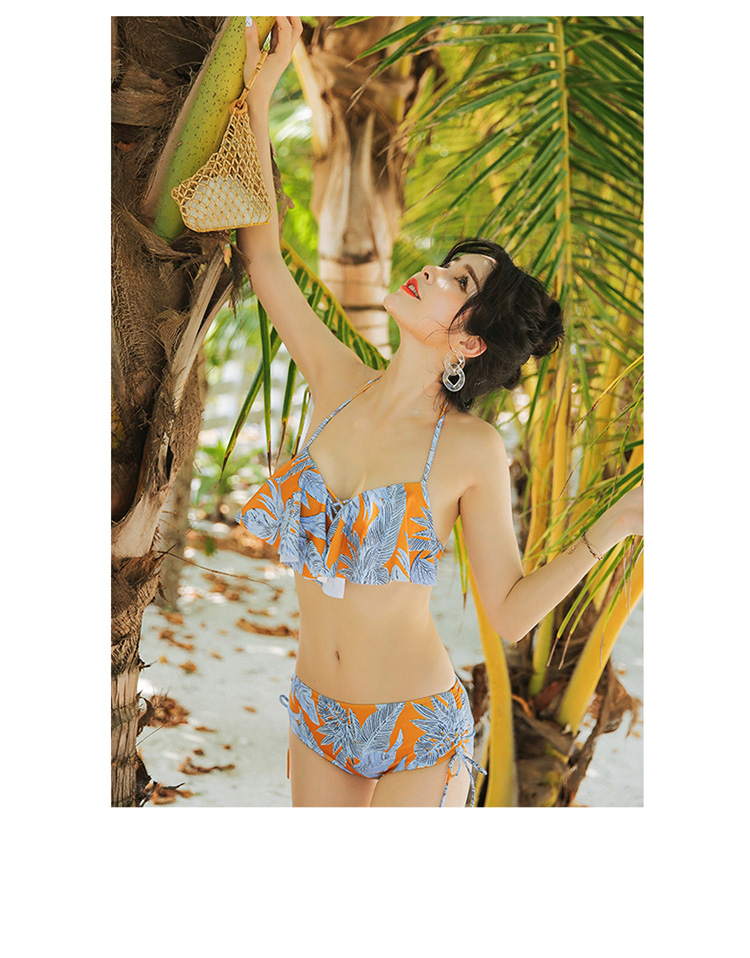 Quần đi biển Retro Cặp đôi bikini Đồ bơi ba mảnh Bảo tồn phụ nữ Slim Beach Kỳ nghỉ cho cặp đôi Đồ bơi 	đồ đôi đi biển cặp	