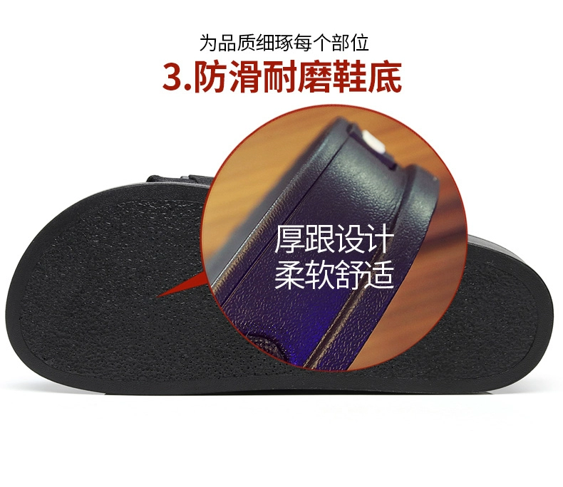 Dép Guoluofei nam mùa hè mới Velcro dép thể thao thoáng khí ngoài trời giải trí từ dép đi biển giày nam - Dép dép hermes nam