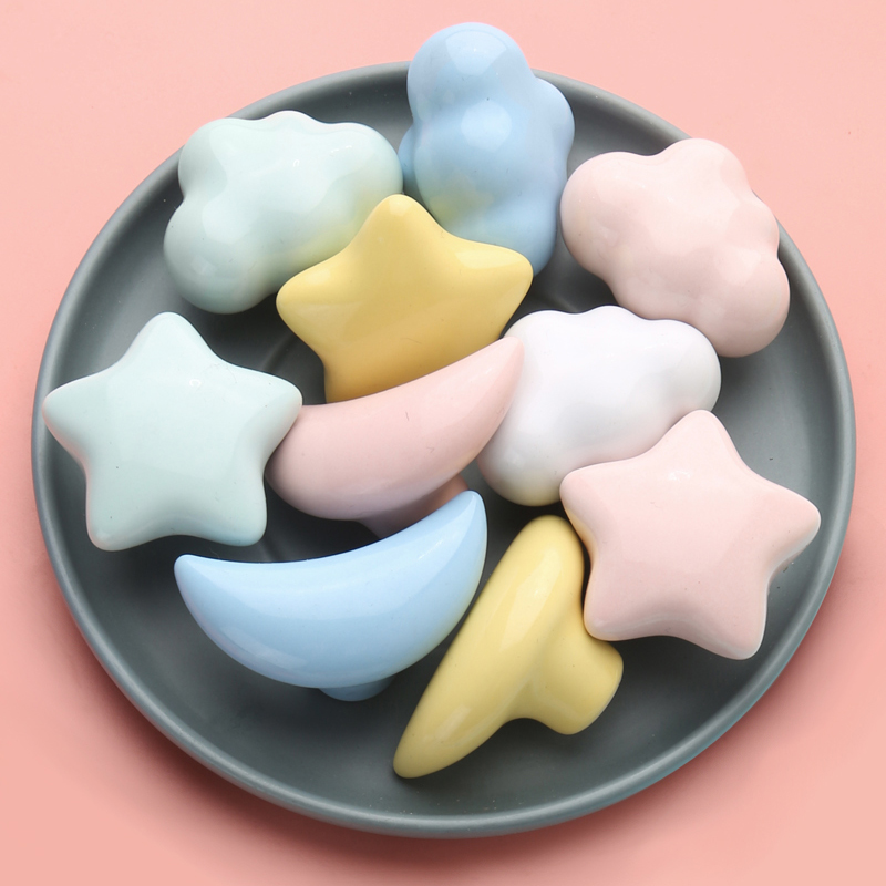 Cute daughter's room handle wardrobe door overall cabinet drawer modern simple high-end custom small handle for girls