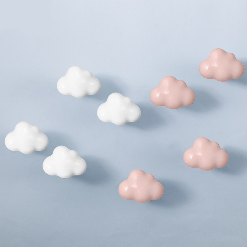 Nordic Creative Ceramic Wall Hooks Genguan Bathroom Brief Cute Teenage Girl Hearts Children's Room Cloister Decoration Single Hook