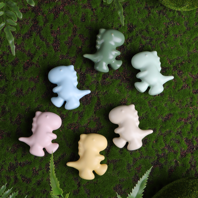 New cute dinosaur handle modern simple high-end children's room wardrobe door overall cabinet drawer cartoon small handle