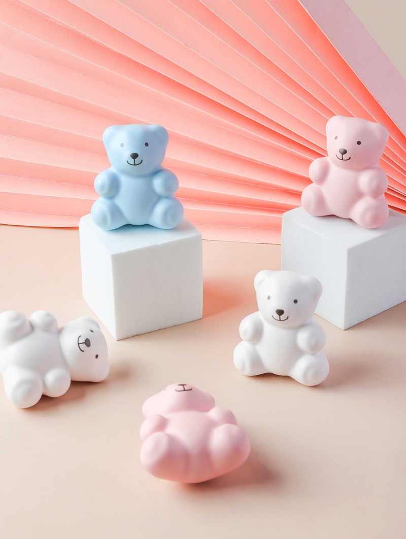 Original cute bear handle children's room custom wardrobe door cabinet kindergarten drawer cartoon handle single hole