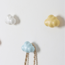 Simple Xingyueyun wall hanging clothes hook on the wall behind the door hanging hats clothes bags high-end hooks ceramic single hooks