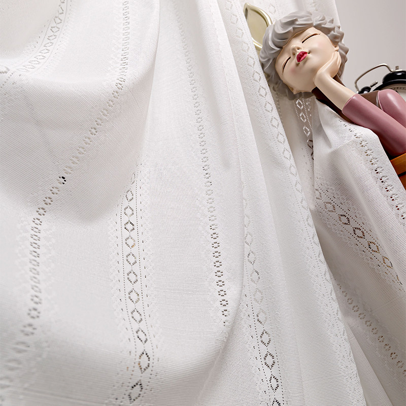 Japan thermal insulation sunscreen drapes white yarn curtain yarn blinds light transmission impervious to day style vertical stripe Japanese style and wind