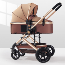 Tong Bao high landscape baby stroller can sit and lie down light folding two-way shock absorption newborn baby trolley
