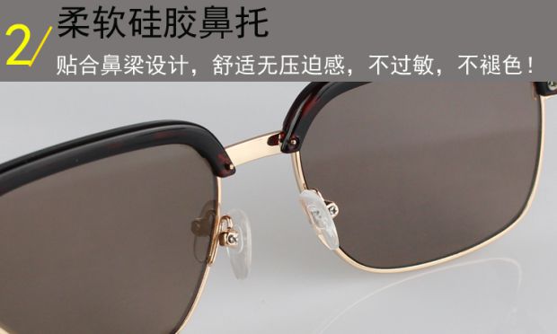 Kính pha lê mới nam tự nhiên Kính râm pha lê nam nâu nữ mẫu kính râm Đông Trung Quốc Gương đá trung niên kính cận thời trang