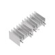 Double-pin white heat sink 23x16x20TO-220 triode MOS tube ອາລູມີນຽມ radiator 23*16*20mm