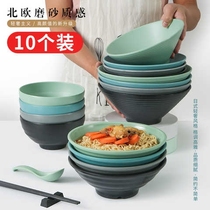 Nordic tableware melamine noodle bowl commercial anti-drop plastic Malatang bowl soup noodle bowl noodle restaurant special bowl