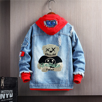 Boy denim jacket autumn new little boy Korean version of Tide brand jacket medium big childrens clothing spring autumn fried street coat