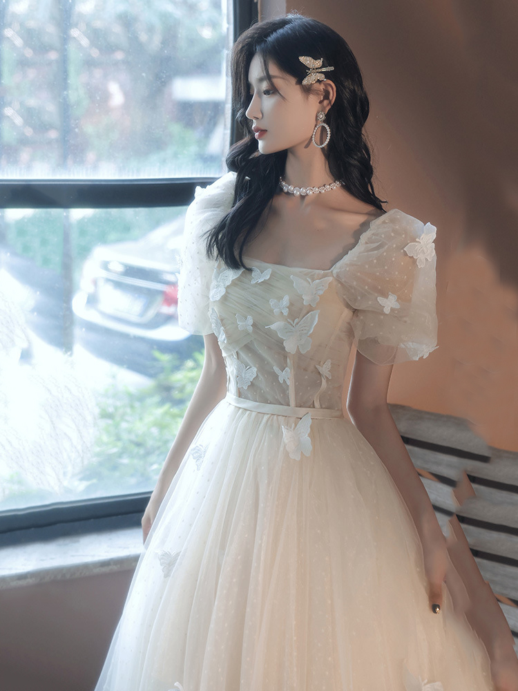 Evening dress, piano performance costume for elementary school students, champagne color, 2023 collection, new collection Evening dress, piano performance costume for elementary school students, champagne color, 2023 collection, new collection