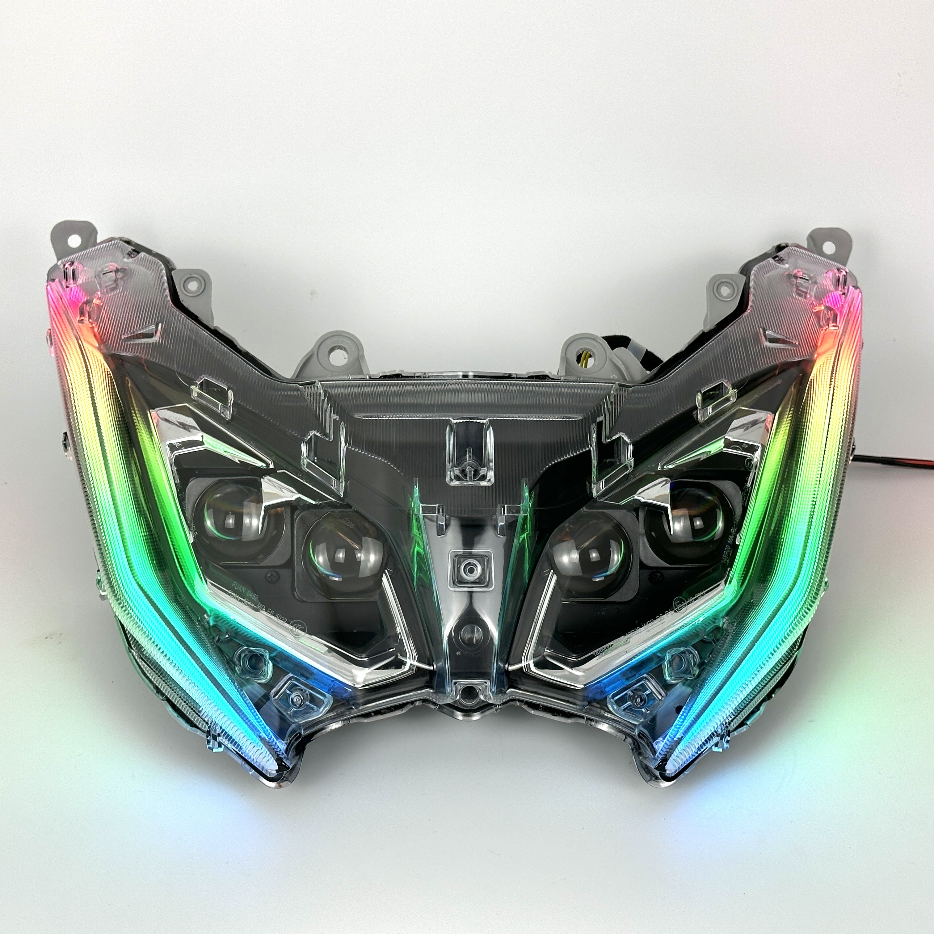 Ak550 headlight upgrade: blazing bright led quad matrix lens – light up ...
