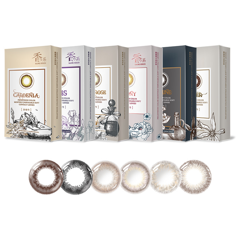 【自营】晶硕彩色隐形眼镜KAORI_RELI日拋10片装美瞳近视镜水凝胶