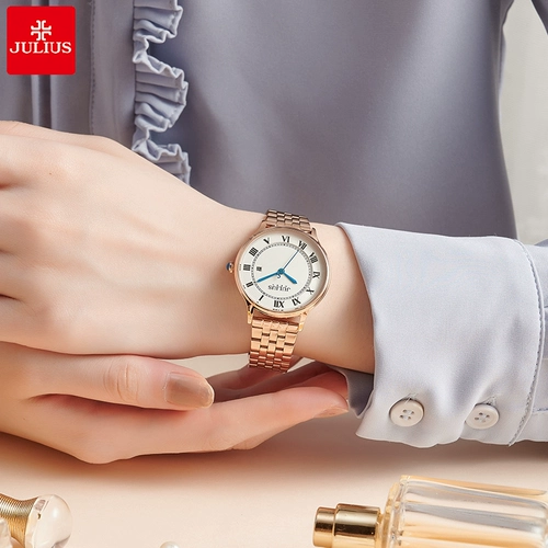 Летний стальной ремешок, календарь, мужские часы, кварцевые часы, простой и элегантный дизайн, легкий роскошный стиль, изысканный стиль