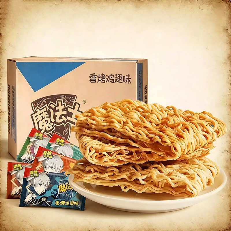 魔法士薯你脆方便面多口味混合装35g整箱30包休闲宿舍小零食