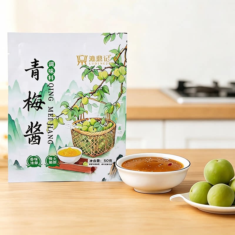 青竹梅酱调味料梅子酱青梅酱酸甜适口带咸梅酱排骨开胃果酱甜味酱