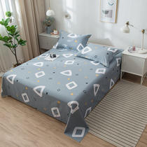 Bed sheet single cotton summer 100 cotton sheet student dormitory single Double 1 5m1 8 meters bed thick sheet
