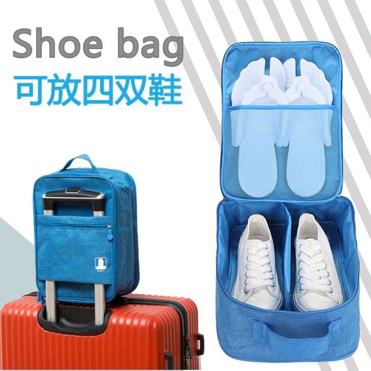 Large-capacity shoes bag travel on business trips portable sets pull-lever case shoes box outdoor sports multiple pairs of shoes to contain waterproof