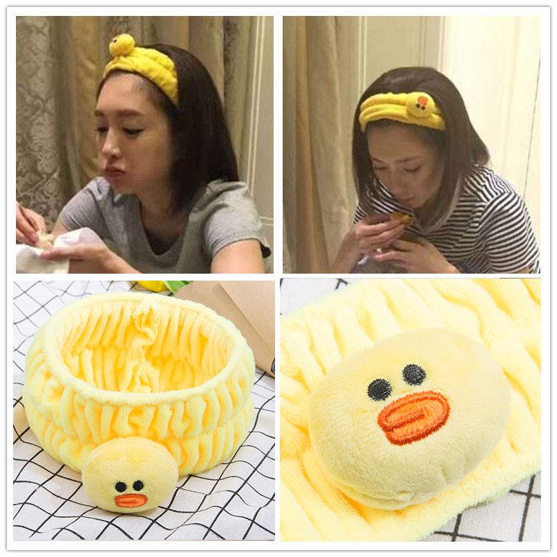 Flowers and teenagers Jiang Shuying star hair band female face washing Korean simple headdress cute hair band headgear