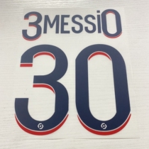 Ultra A2122 new Paris Three-guest Four-guest childrens clothing Messi stars behind hot transfer ad children dress adults