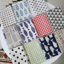 New products Nordic cotton linen heat insulation dining mat tea towels Cloth Cushion Gourmet Photo Background Cloth Multipurpose cover towels 2 pieces