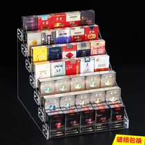 Acrylic cigarette shelf cigarette cabinet pharmacy transparent small shelf supermarket convenience store multifunctional display box display rack
