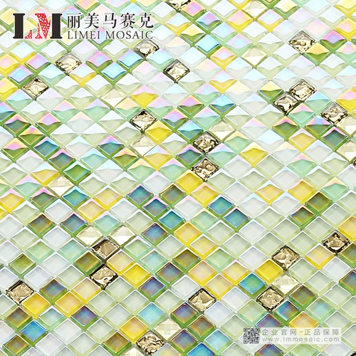 Горячая продажа маленьких гранул Цвет хрустальные стеклянные мозаичные фоновые стены