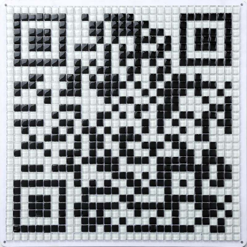 Two-dimensional crystal glass mosaic Diy puzzle WeChat Alipay Two-dimensional Code Custom Pixel Granular Creativity