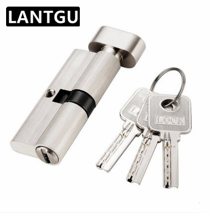 Universal copper lock core flat door lock core indoor door wooden door room door home door lock heart (silver)