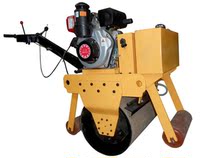 Small road roller Single wheel double wheel walk-behind vibration roller Groove backfill soil vibration roller