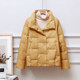 2023 ແບບວັນນະຄະດີ Stand Collar Down Jacket Cotton Women Winter Korean Style Loose Versatile Cotton Clothes Short Small Cotton Jacket Jacket