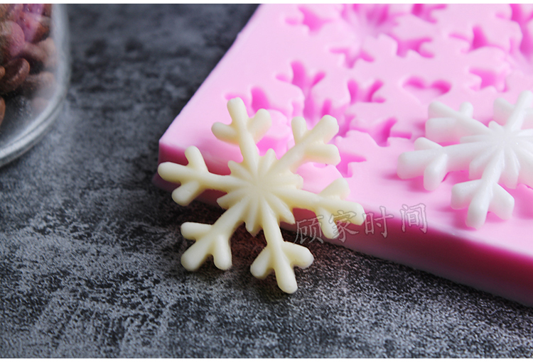 Bốn khuôn bông tuyết thậm chí khuôn khuôn khô Pace fondant Khuôn bằng tay DIY đất sét thả khuôn nhựa Nướng bánh trang trí khuôn silicon hình thú