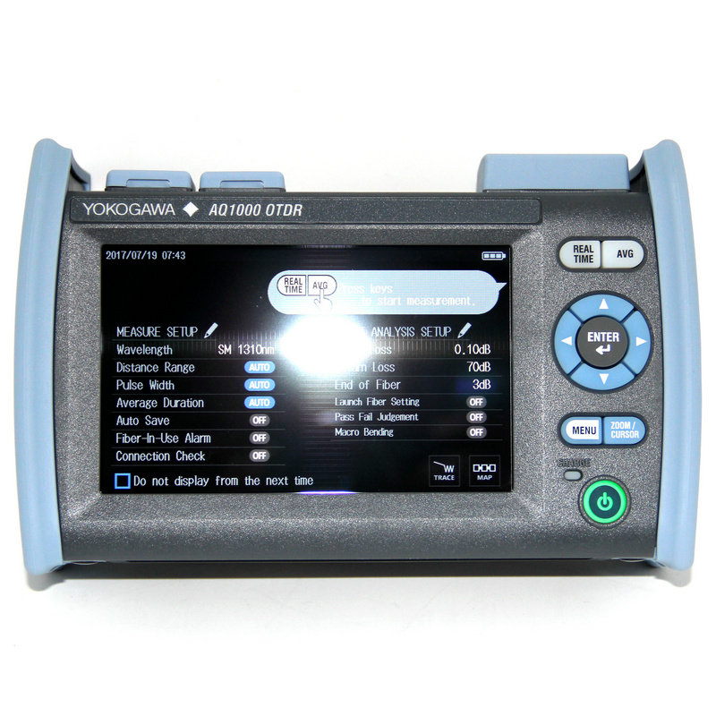 Japan Yokogawa AQ1000 Optical Time domain Reflectometer Portable handheld OTDR Fiber fault Tester