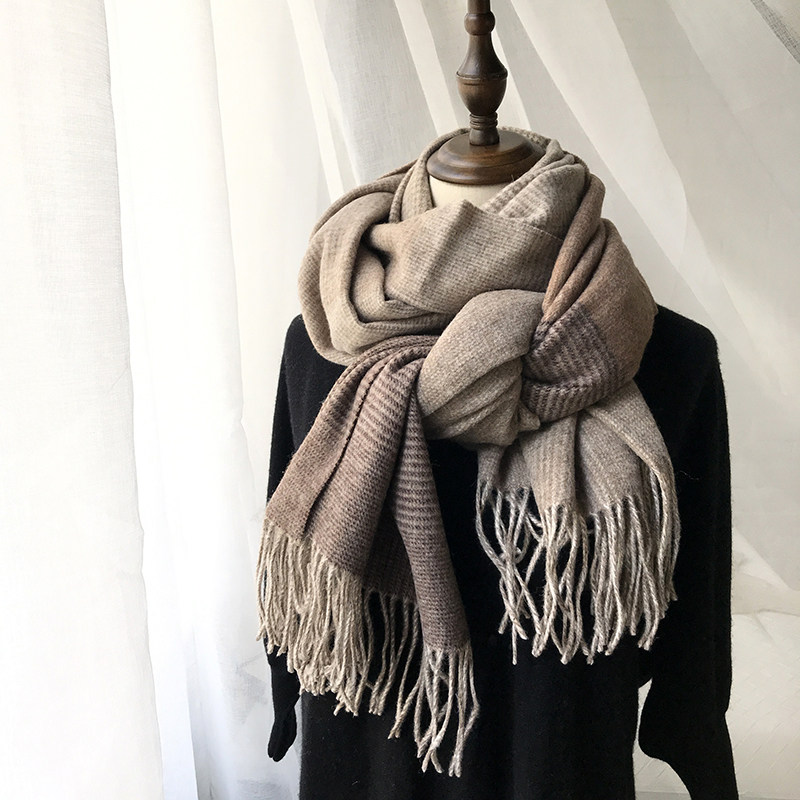 100% Pure Wool Scarves for women Winter 100 Lap Collage of Birds Gagger Thicken Warm Lovers Surround the neck with a long shawl