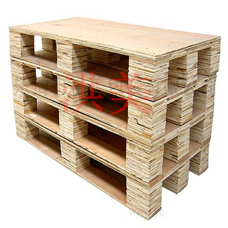 Chuyên sản xuất pallet gỗ bốn chiều ngã ba miễn phí ván ép khử trùng pallet gỗ hộp dưới đáy hỗ trợ khay gỗ - Cái hộp thùng gỗ