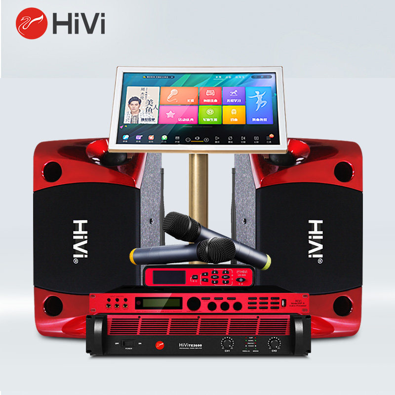 Hivi Whi Wai HK100 KTV Acoustics Suit Home K Song Karaoke Speaker Conference Room Power Amplifier Point Song Machine