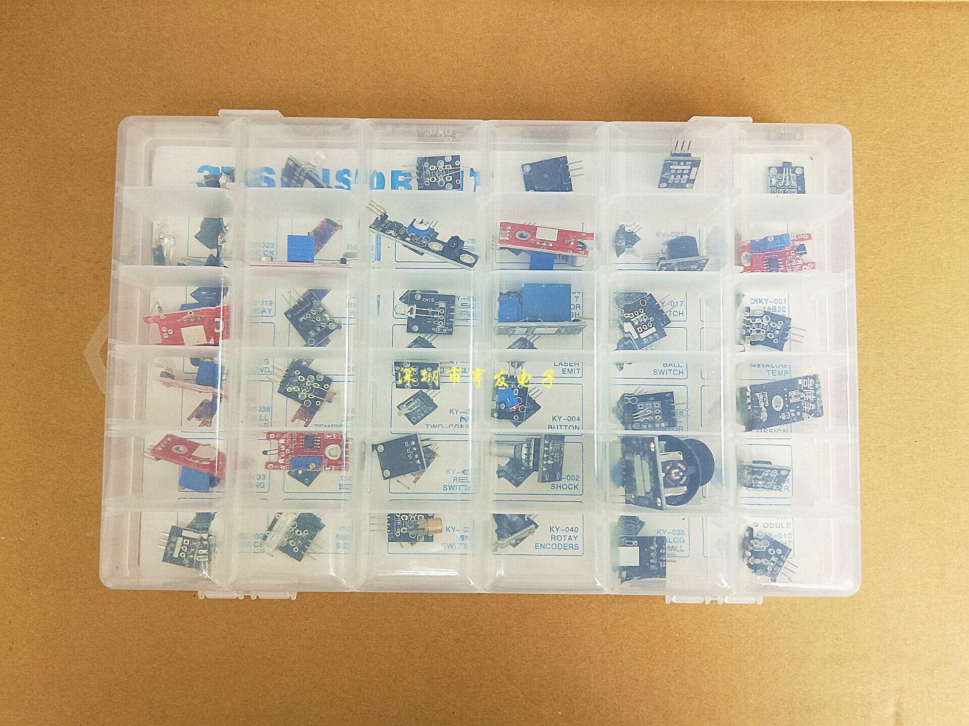 Sensor Kit Sensor Kit The kit contains 37 types of sensors Send information 37 types of sensors