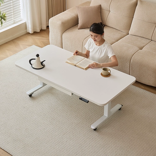 Электрический подъемный журнальный столик, многофункциональный мобильный, новый, для гостиной, офисного стола, чайный столик для маленькой квартиры, подъемный чайный столик