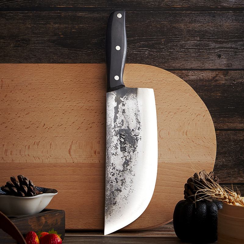 Zhou Jiadao hand-forged clip steel butchering and deboning knife selling meat butcher knife mountain forest express cutting knife kitchen knife