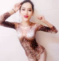 Nightclub ds performance clothes new female singer sexy bar dj lead dance uniform pipe jazz dance stage costume